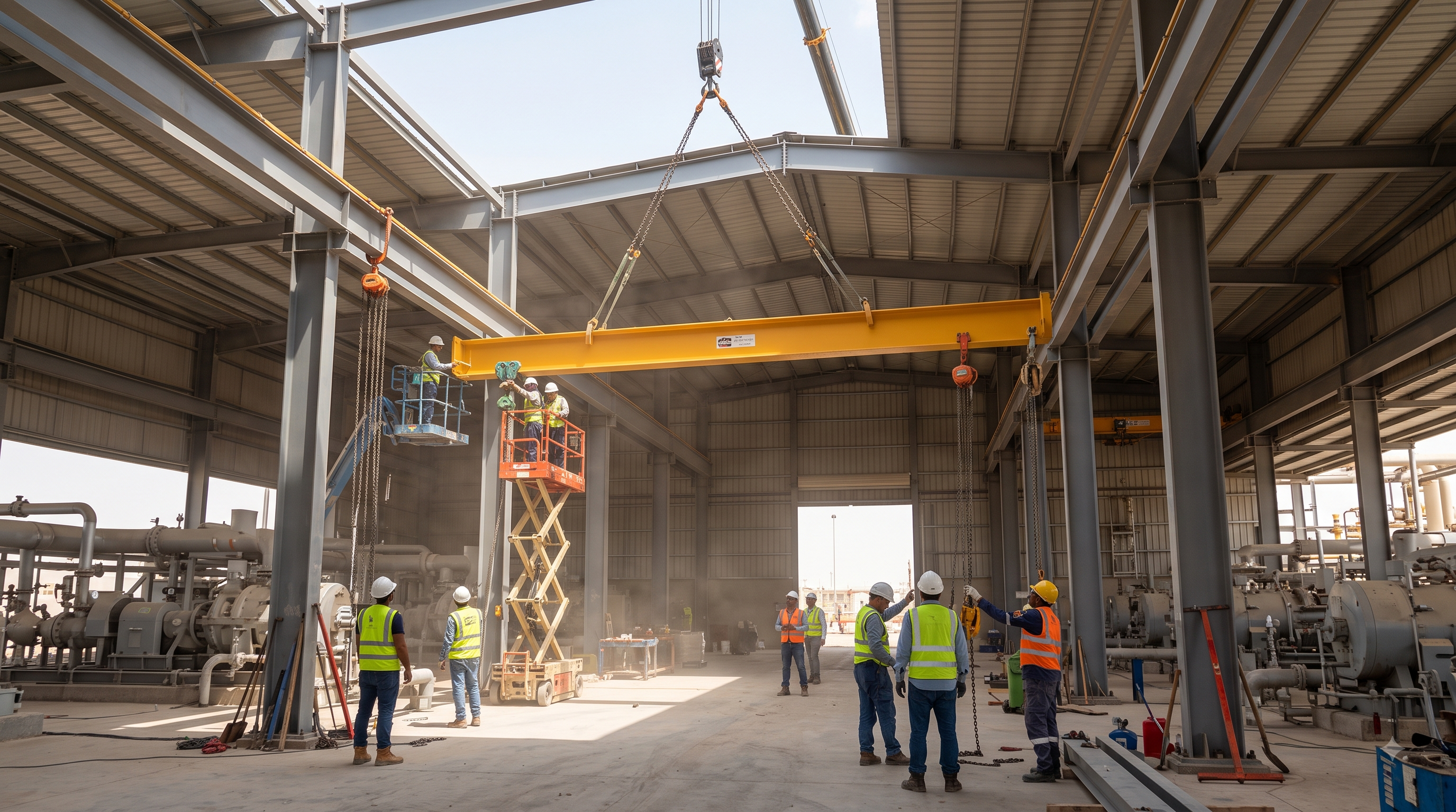 Installation of New Overhead Crane at Compressor Gas Station 1 for BGC