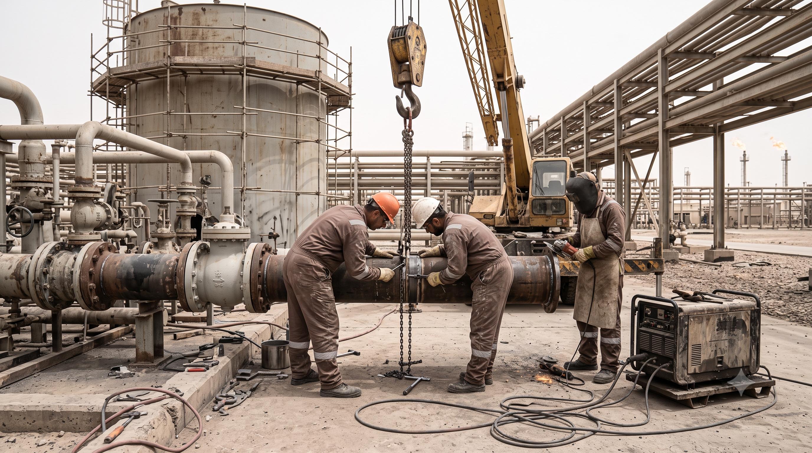 Industrial piping activities