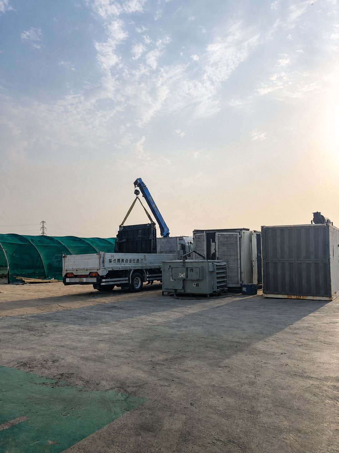 ASE laydown and handling area